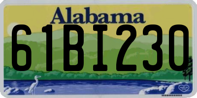 AL license plate 61BI230