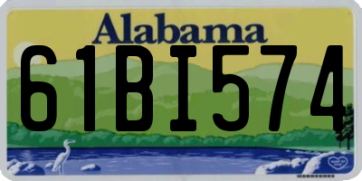 AL license plate 61BI574