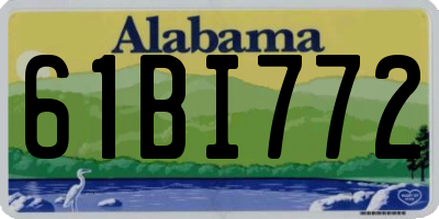 AL license plate 61BI772