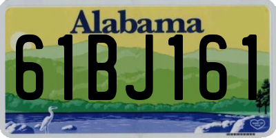 AL license plate 61BJ161