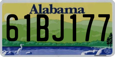 AL license plate 61BJ177