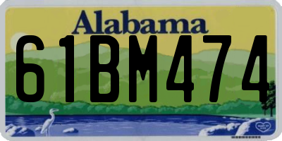 AL license plate 61BM474