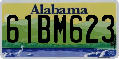 AL license plate 61BM623