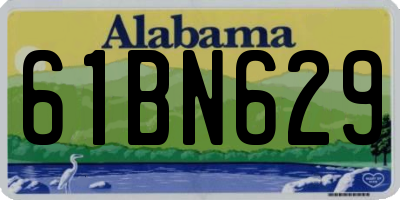 AL license plate 61BN629