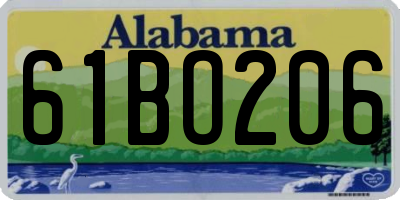 AL license plate 61BO206