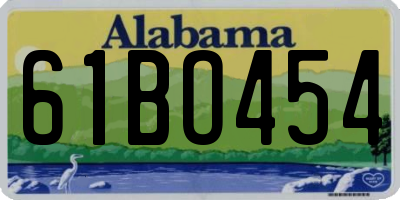 AL license plate 61BO454