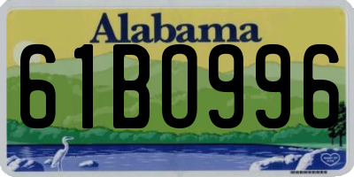 AL license plate 61BO996