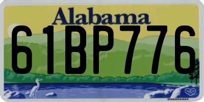 AL license plate 61BP776
