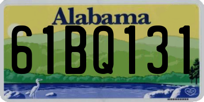 AL license plate 61BQ131
