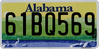 AL license plate 61BQ569