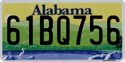 AL license plate 61BQ756