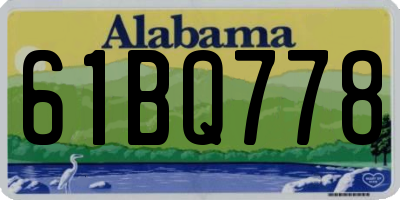 AL license plate 61BQ778