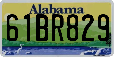 AL license plate 61BR829