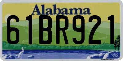 AL license plate 61BR921