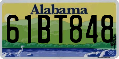 AL license plate 61BT848