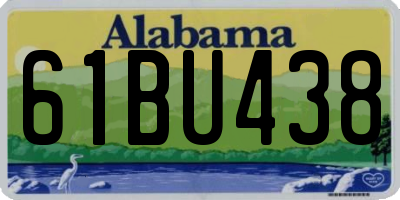 AL license plate 61BU438