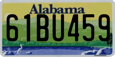 AL license plate 61BU459