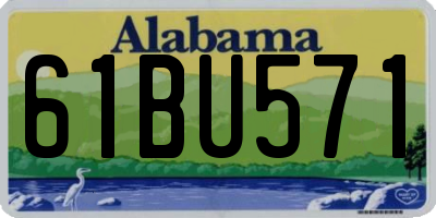 AL license plate 61BU571