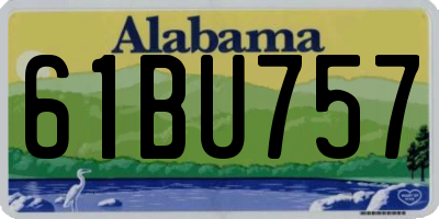 AL license plate 61BU757