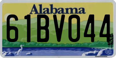AL license plate 61BV044