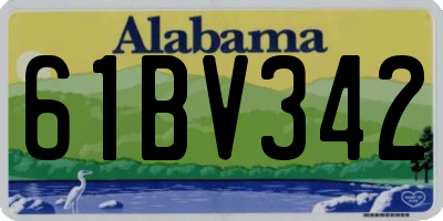 AL license plate 61BV342