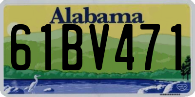 AL license plate 61BV471