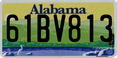 AL license plate 61BV813