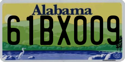 AL license plate 61BX009