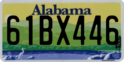 AL license plate 61BX446