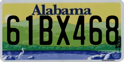 AL license plate 61BX468