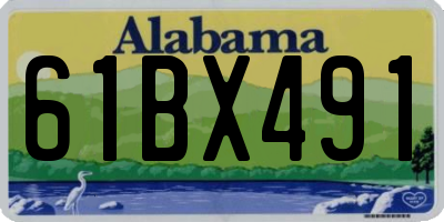 AL license plate 61BX491