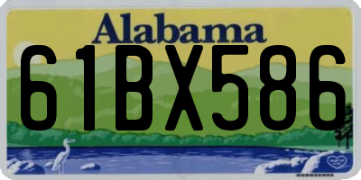 AL license plate 61BX586