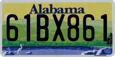 AL license plate 61BX861