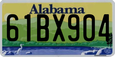 AL license plate 61BX904