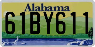 AL license plate 61BY611