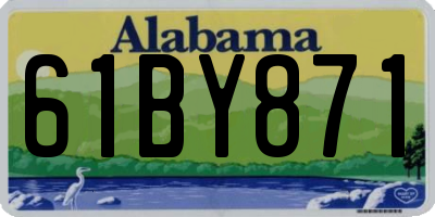 AL license plate 61BY871