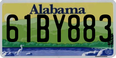 AL license plate 61BY883