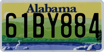 AL license plate 61BY884