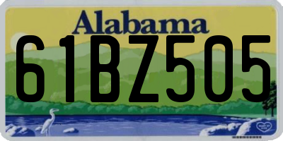 AL license plate 61BZ505