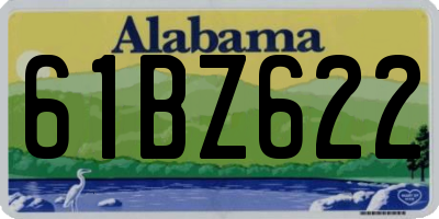 AL license plate 61BZ622