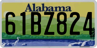 AL license plate 61BZ824