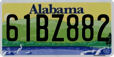 AL license plate 61BZ882