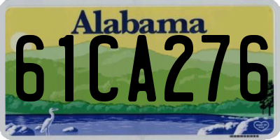 AL license plate 61CA276