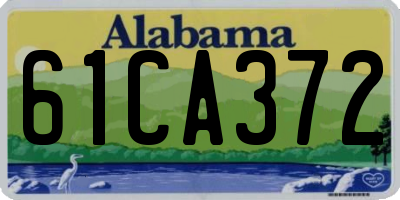 AL license plate 61CA372