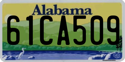 AL license plate 61CA509