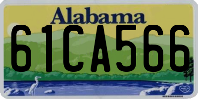AL license plate 61CA566