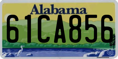 AL license plate 61CA856