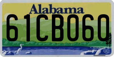 AL license plate 61CB060