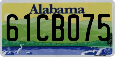 AL license plate 61CB075