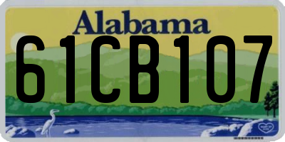 AL license plate 61CB107